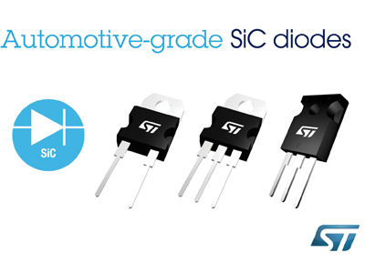 foto Diodos SiC, de STMicroelectronics, para la industria del automóvil.